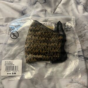 Michael Kors Black and Gold Logo Face Mask